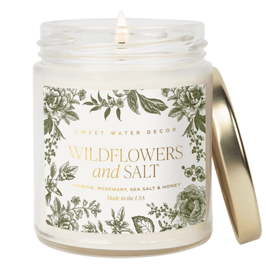 *NEW* Wildflowers and Salt 9 oz Soy Candle - The Bronze Butterfly