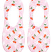 No - Show Liner Socks - Checkered Pattern w/ Cherries - Pink - The Bronze Butterfly