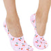 No - Show Liner Socks - Checkered Pattern w/ Cherries - Pink - The Bronze Butterfly