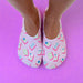 No - Show Liner Socks - Mahjong Tiles - Pink - The Bronze Butterfly