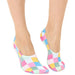 No - Show Liner Socks - Multi - Colored Checkered Squares - The Bronze Butterfly