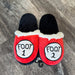 ODD SOX Foot 1 & Foot 2 Fuzzy Slide Slippers | Medium - The Bronze Butterfly
