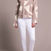 Oversized Mock Neck Abstract Print Sweater - The Bronze Butterfly