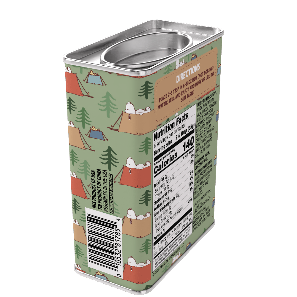 Peanuts® Snoopy Camp Life Chocolate Cocoa (8oz Tins) - The Bronze Butterfly
