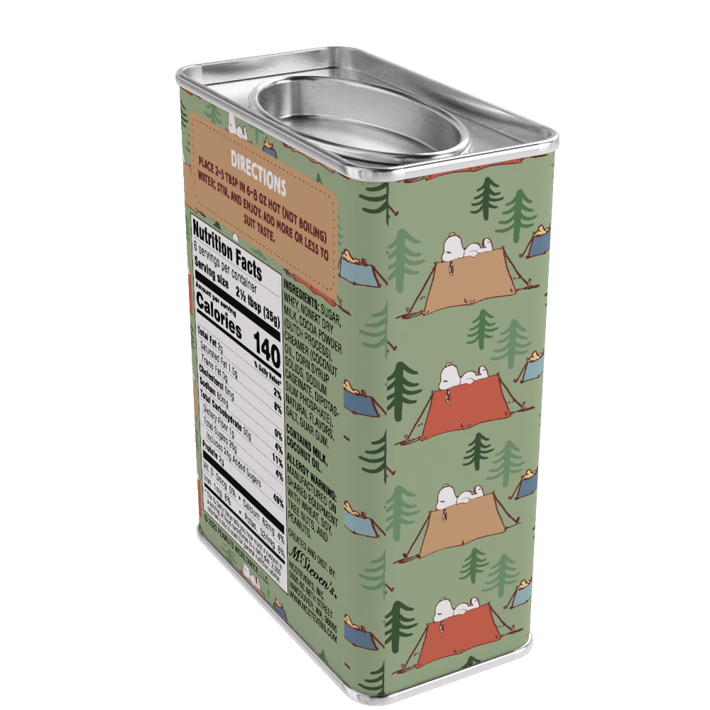 Peanuts® Snoopy Camp Life Chocolate Cocoa (8oz Tins) - The Bronze Butterfly