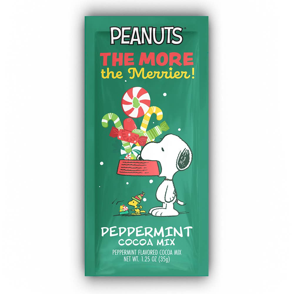 Peanuts Snoopy Merrier Peppermint Cocoa (1.25oz Packets) - The Bronze Butterfly
