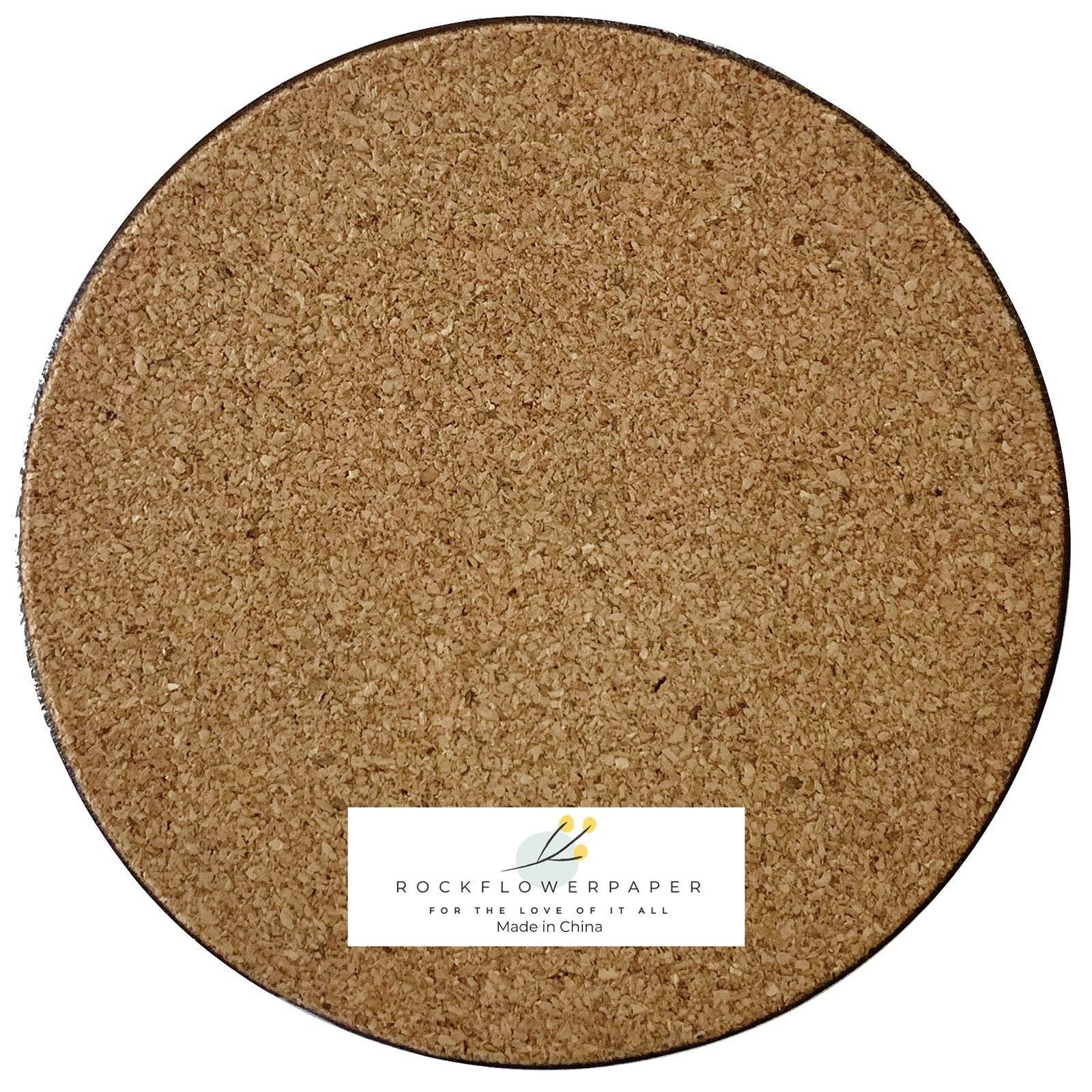 PEONIES Round Coasters, Set of 4 - The Bronze Butterfly