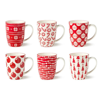 Peppermint Candy Christmas Mug 14 oz. - The Bronze Butterfly