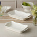 Perlette Cream Large Rectagular Baker 16in x 10.25in - The Bronze Butterfly