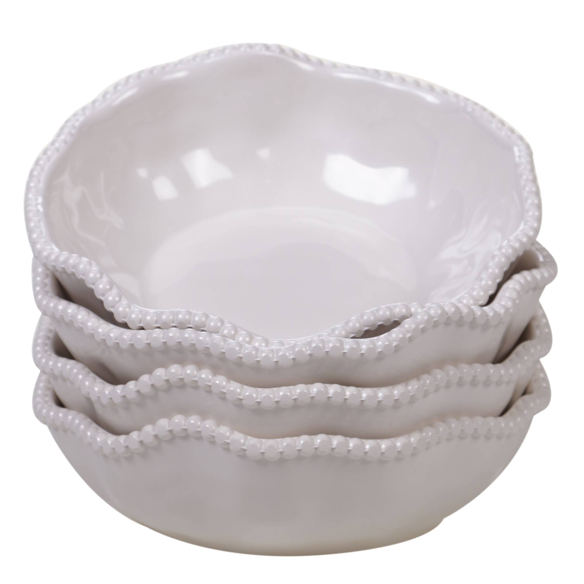 Perlette Cream Melamine All Purpose Bowl - The Bronze Butterfly