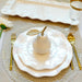 Perlette Cream Melamine Dinner Plate - The Bronze Butterfly