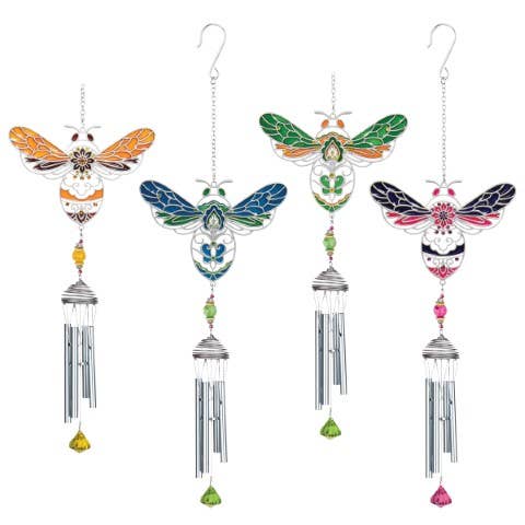 Pewterworks Bees Chime 4pc Assortment - The Bronze Butterfly