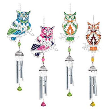 Pewterworks Owls Wind Chime - The Bronze Butterfly
