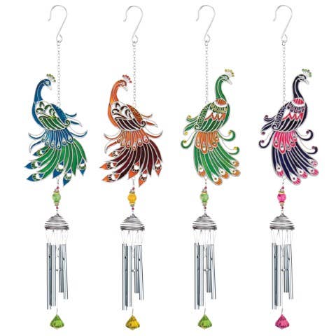 Pewterworks Peacock Wind Chime - The Bronze Butterfly
