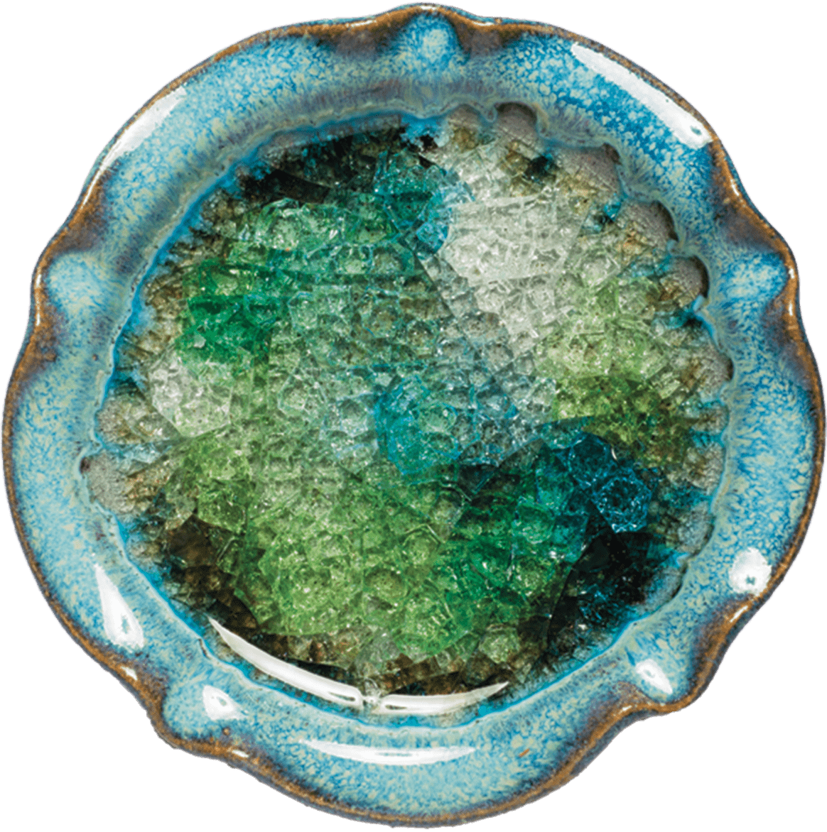 Pillar Candle Holder - The Bronze Butterfly