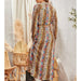 Plus Size Button Down Print Maxi Shirt - The Bronze Butterfly