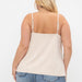 Plus Size Tiered Fringe Camisole in Natural | Vocal Apparel - The Bronze Butterfly