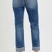 Plus Size Tummy Control High Rise Crop Straight Jeans | Risen - The Bronze Butterfly
