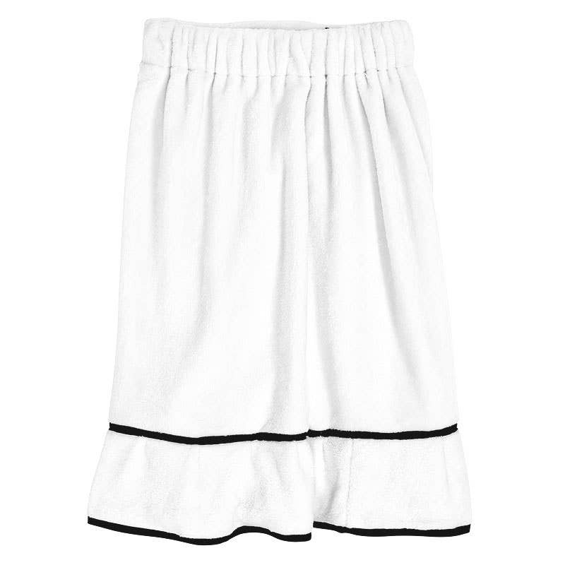Plush Spa Wrap | Warm White + Black Trim | Bella Sleep + Spa - The Bronze Butterfly