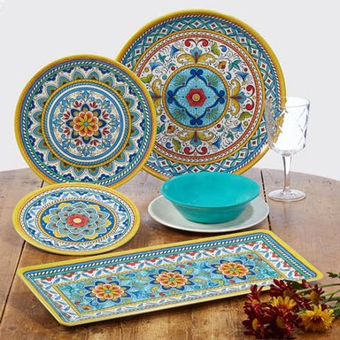 Portofino Melamine Round Platter - The Bronze Butterfly