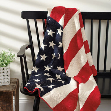 Primitive by Kathy Americana Throw Blanket - The Bronze Butterfly