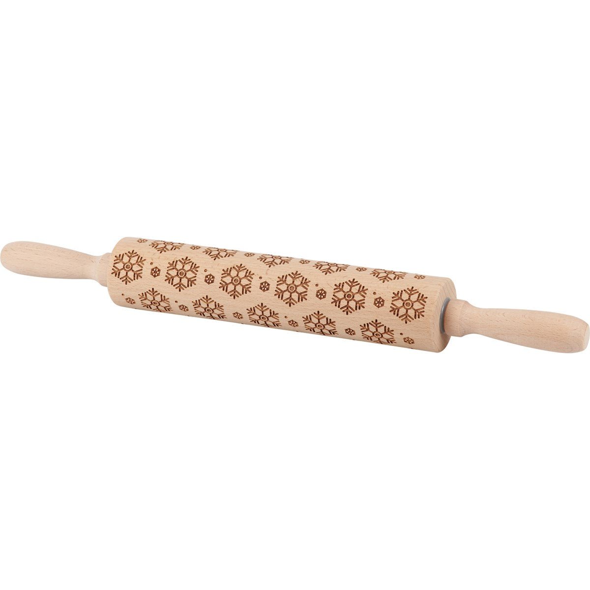 Primitives by Kathy Christmas Rolling Pin - Snowflake or Gingerbread Men - The Bronze Butterfly