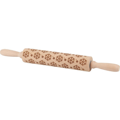 Primitives by Kathy Christmas Rolling Pin - Snowflake or Gingerbread Men - The Bronze Butterfly
