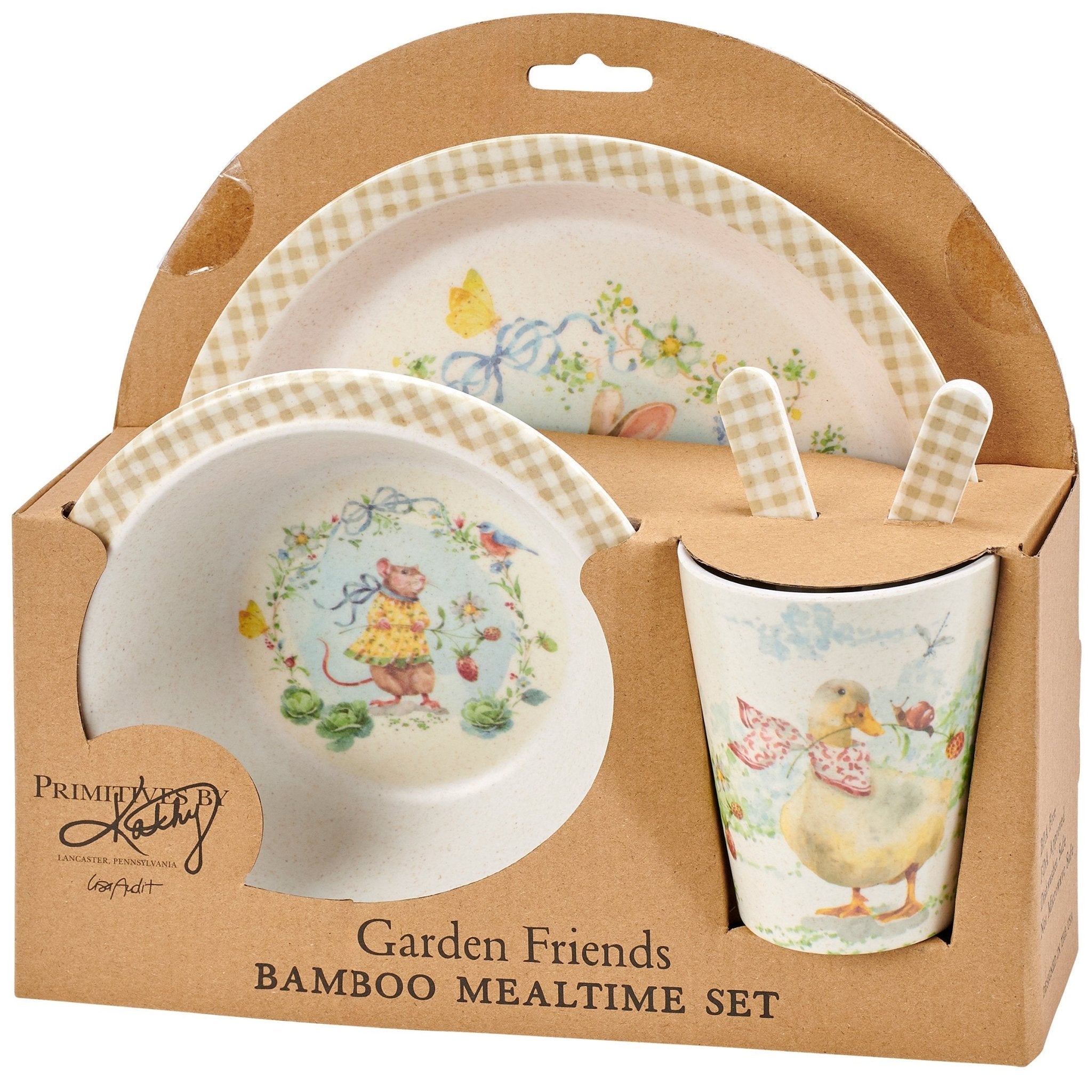 Primitives by Kathy Meal Set - Little Farm or Garden Friends - The Bronze Butterfly