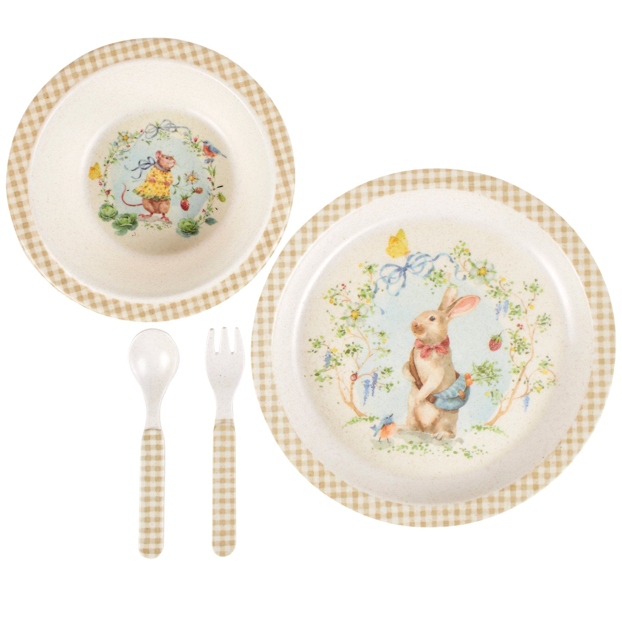 Primitives by Kathy Meal Set - Little Farm or Garden Friends - The Bronze Butterfly