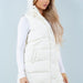 Puffer Long Vest - Ivory - The Bronze Butterfly