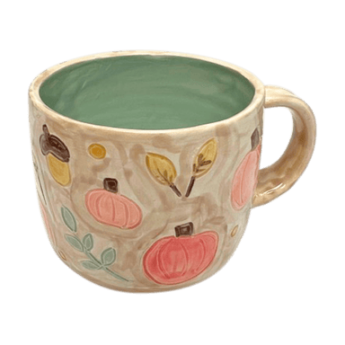 Pumpkins and Acorns Mug | Fall Decor - The Bronze Butterfly