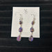 Purple Copper Turquoise/Sterling Triple Drop Earrings - The Bronze Butterfly