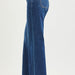 PW21507X - Mid Rise Wide Leg Jeans with Front Seam Detail - The Bronze Butterfly