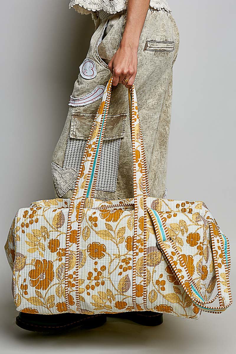 Quilted Multicolor Tote Bag - The Bronze Butterfly