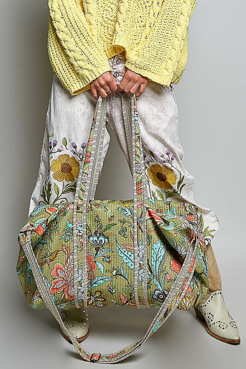 Quilted Multicolor Tote Bag - The Bronze Butterfly