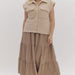 Quilted Sleeveless Button Down Vest - The Bronze Butterfly