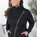 Quinn ZipUp Cowl Jacket - The Bronze Butterfly