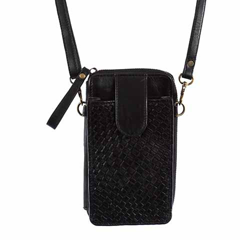 Leather crossbody by Scully