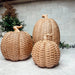 Rattan Pumpkins, Neutral Fall Home Decor Handmade Resin - The Bronze Butterfly