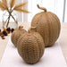 Rattan Pumpkins, Neutral Fall Home Decor Handmade Resin - The Bronze Butterfly