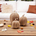 Rattan Pumpkins, Neutral Fall Home Decor Handmade Resin - The Bronze Butterfly