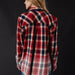 Red, Navy & Tan Plaid Flannel - The Bronze Butterfly
