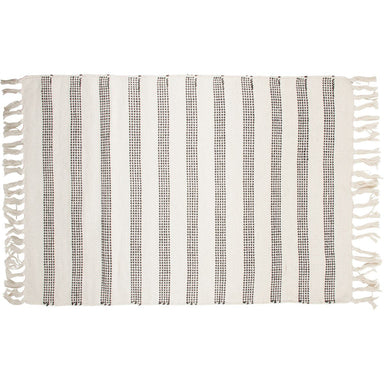 RED OR GRAY STRIPED RUG - The Bronze Butterfly