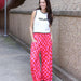 Red/Pink Checkered Pants - The Bronze Butterfly