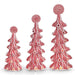 RED/WHITE CANDY RIBBON LIGHTED TREE - The Bronze Butterfly