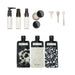 Refillable Ultimate Travel 11pc Set - Black & Ivory - The Bronze Butterfly