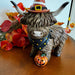 Resin Halloween Highland Cow Figurine- single - The Bronze Butterfly
