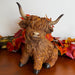 Resin Harvest Highland Cow Figurine - The Bronze Butterfly