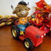 Resin Harvest Highland Cow on Tractor Figurine - The Bronze Butterfly