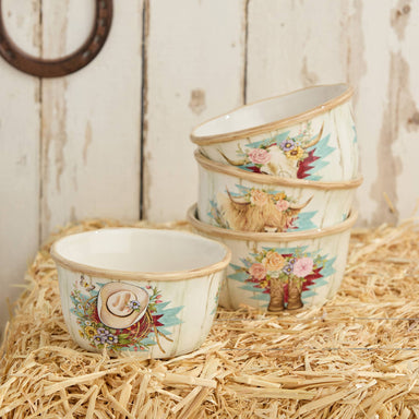 Rosewood Ranch Ice Cream Bowl 5.25" x 3" - The Bronze Butterfly